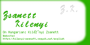 zsanett kilenyi business card